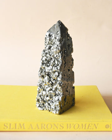 Pyrite Tower Statement 8.8lbs - pyrite crystal tower point for sale at Crystals.com