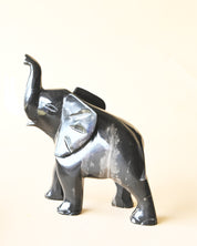 Black Onyx Elephant Carving - obsidian crystal crystal carving for sale at Crystals.com