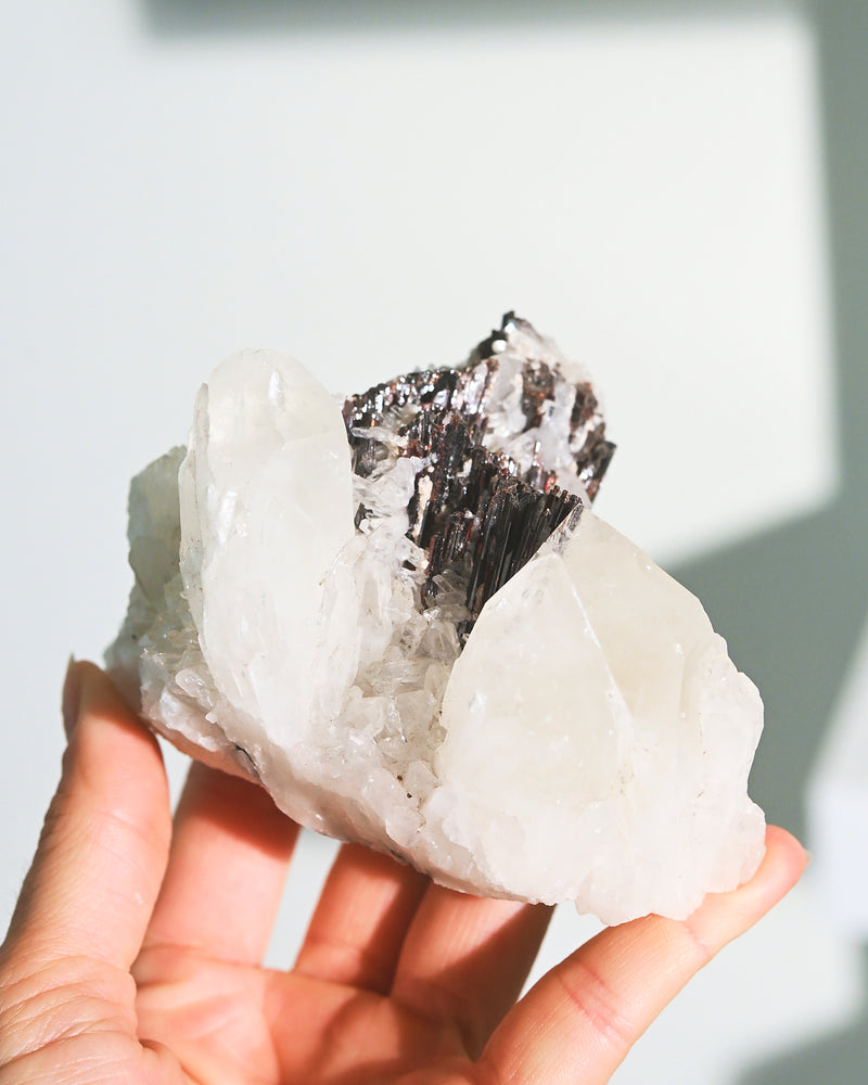 Hubnerite with Quartz 3inch