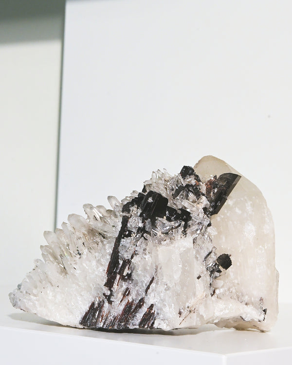 Hubnerite with Quartz 4inch