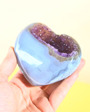 Amethyst Geode Heart