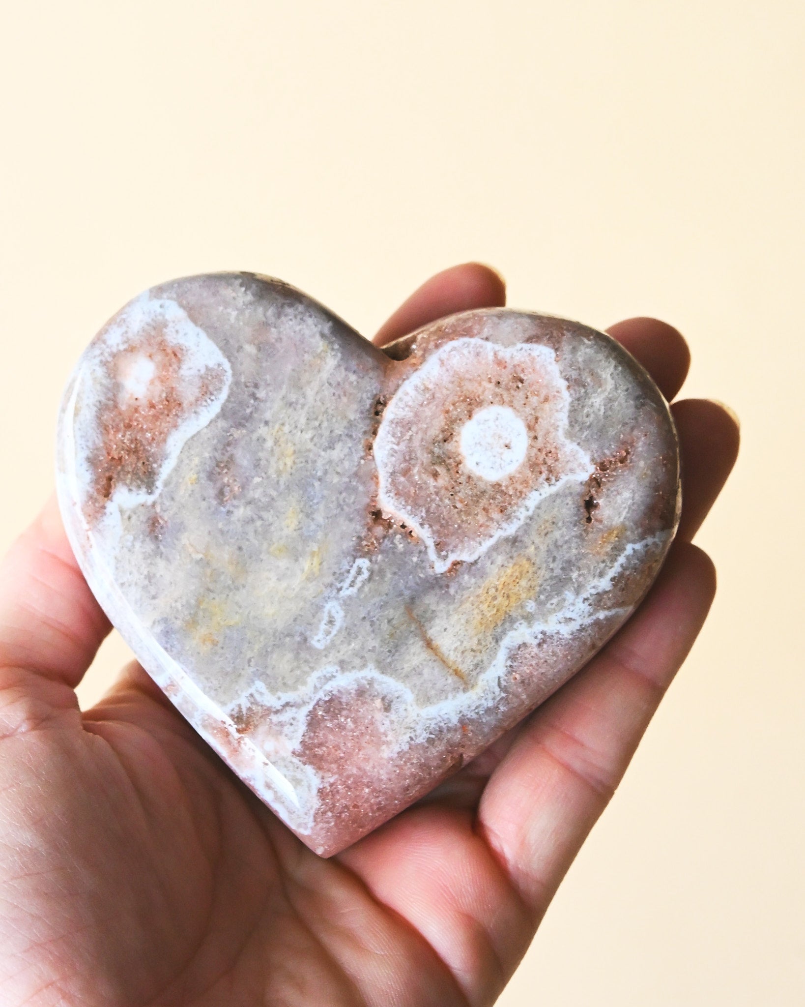 Pink Amethyst Heart