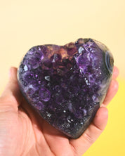 Amethyst Geode Heart