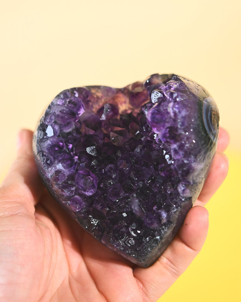 Amethyst Geode Heart
