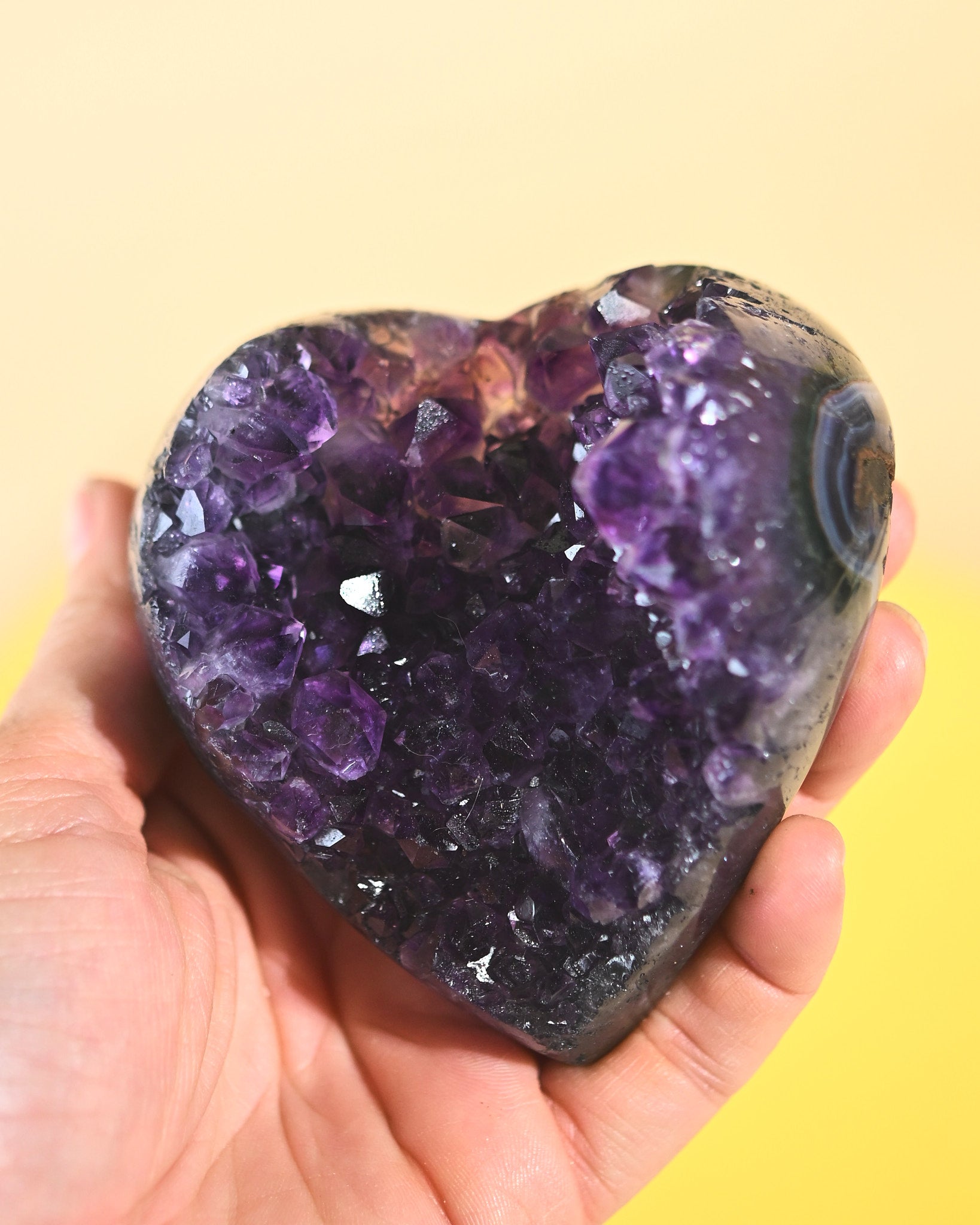 Amethyst Geode Heart