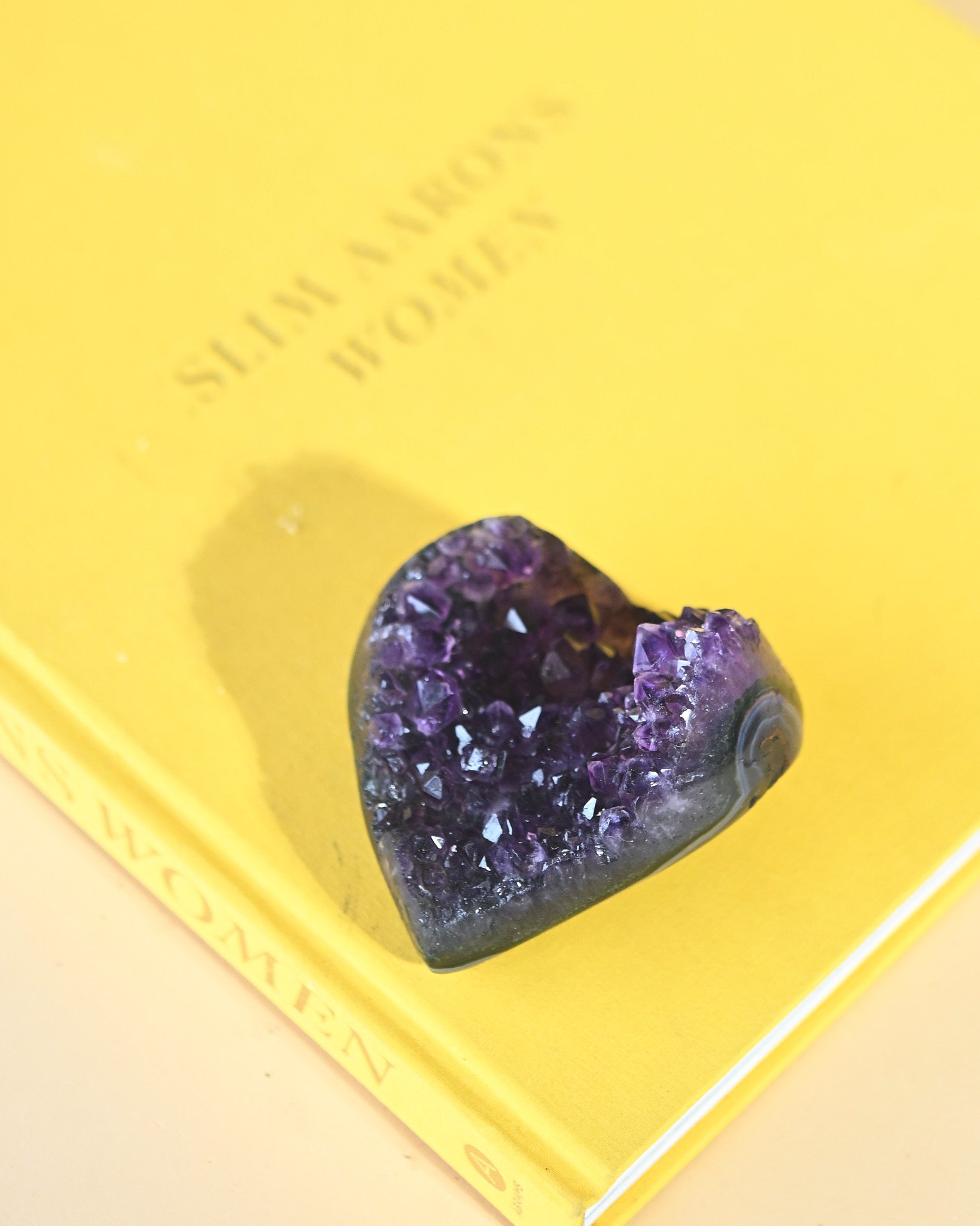 Amethyst Geode Heart