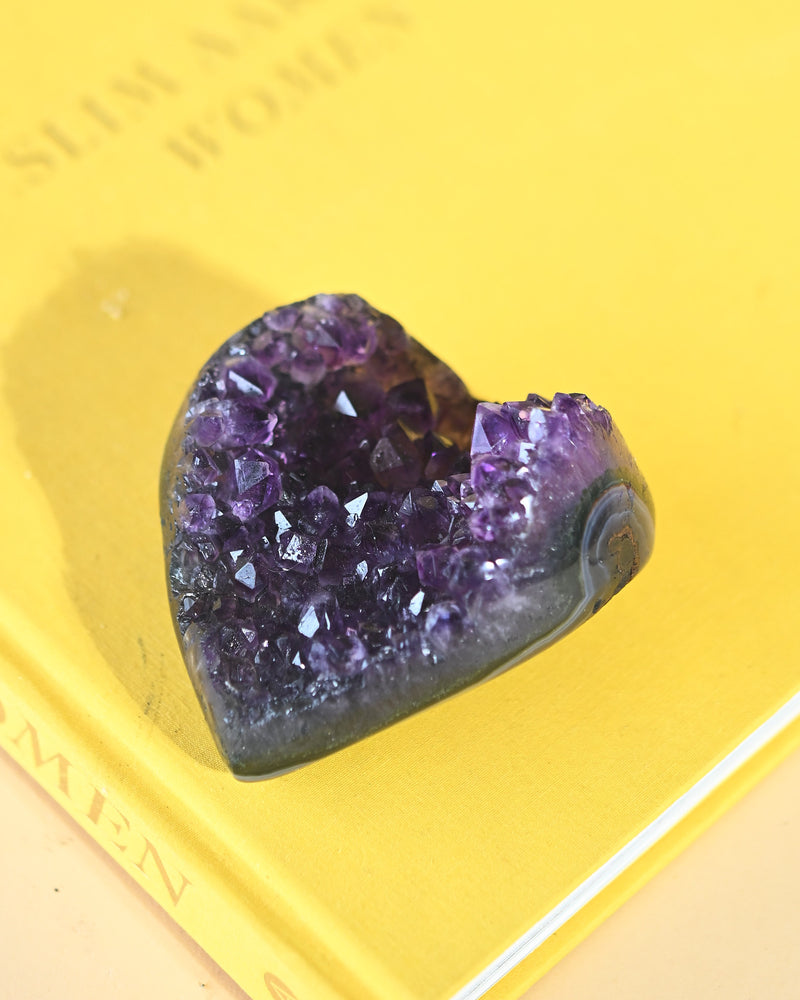 Amethyst Geode Heart