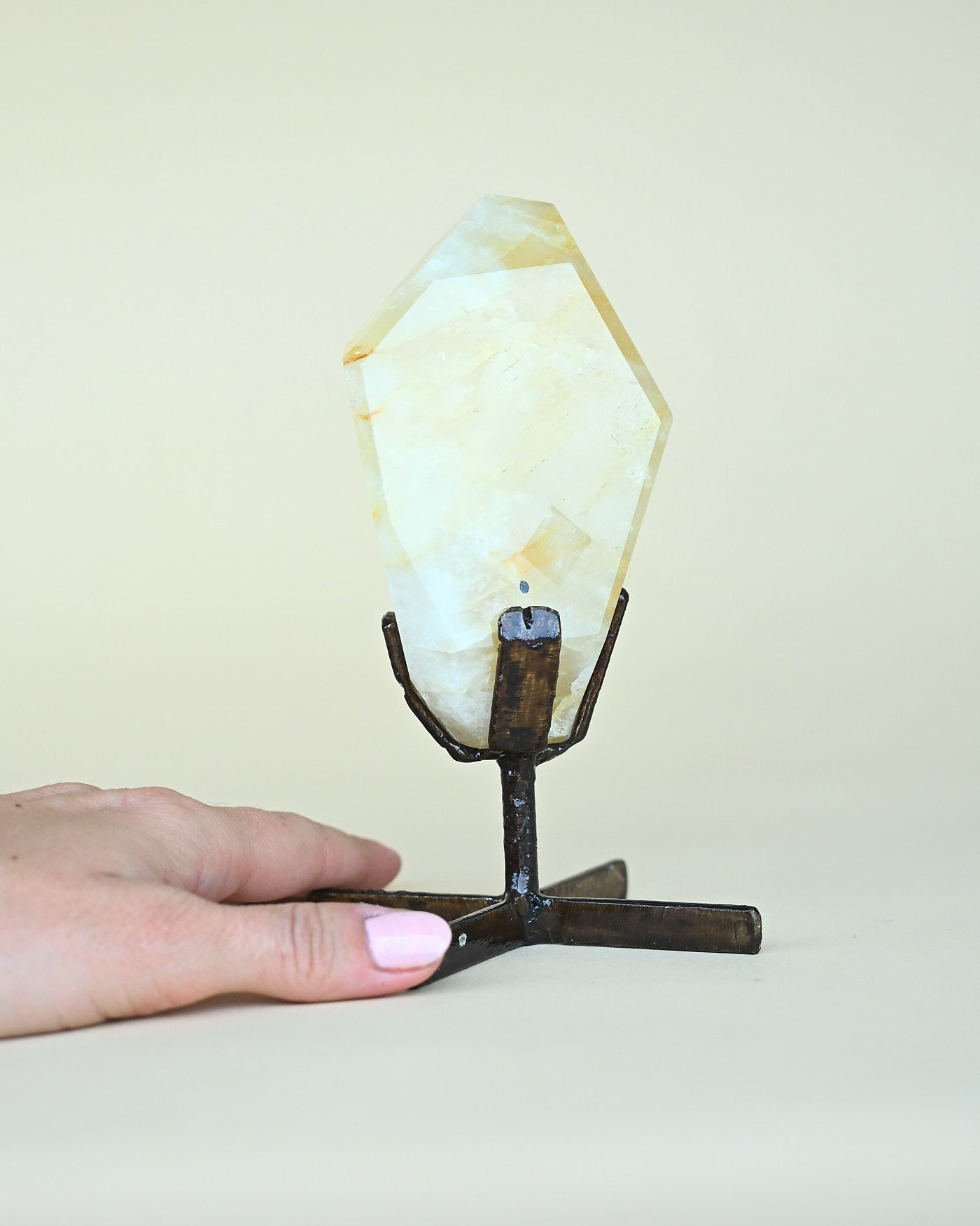 Golden Healer Quartz on Stand 367g