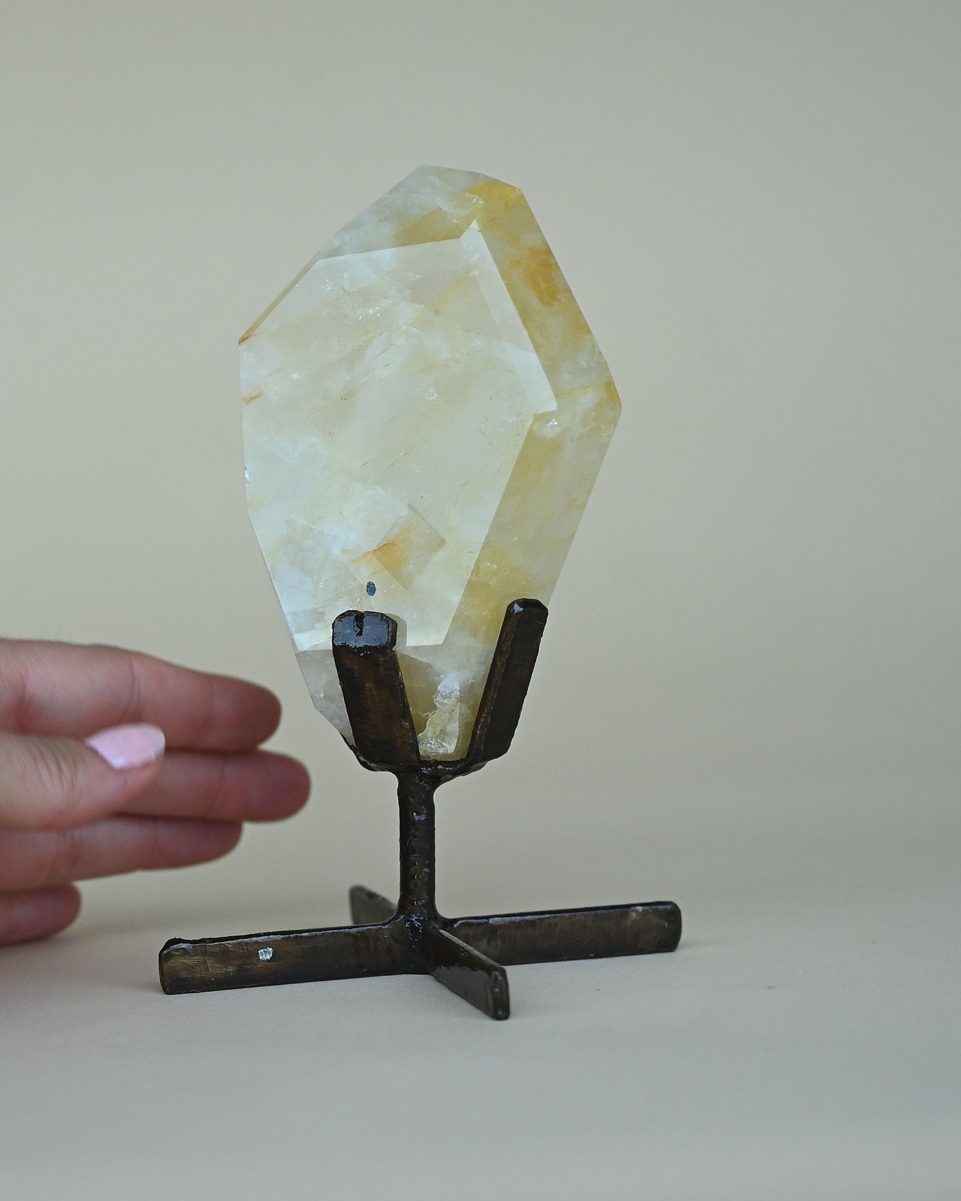 Golden Healer Quartz on Stand 367g