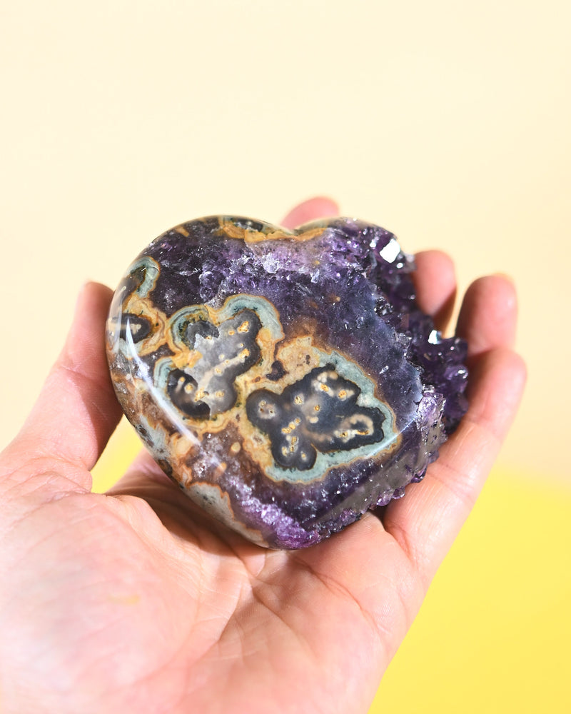 Amethyst Geode Heart