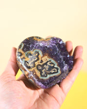 Amethyst Geode Heart