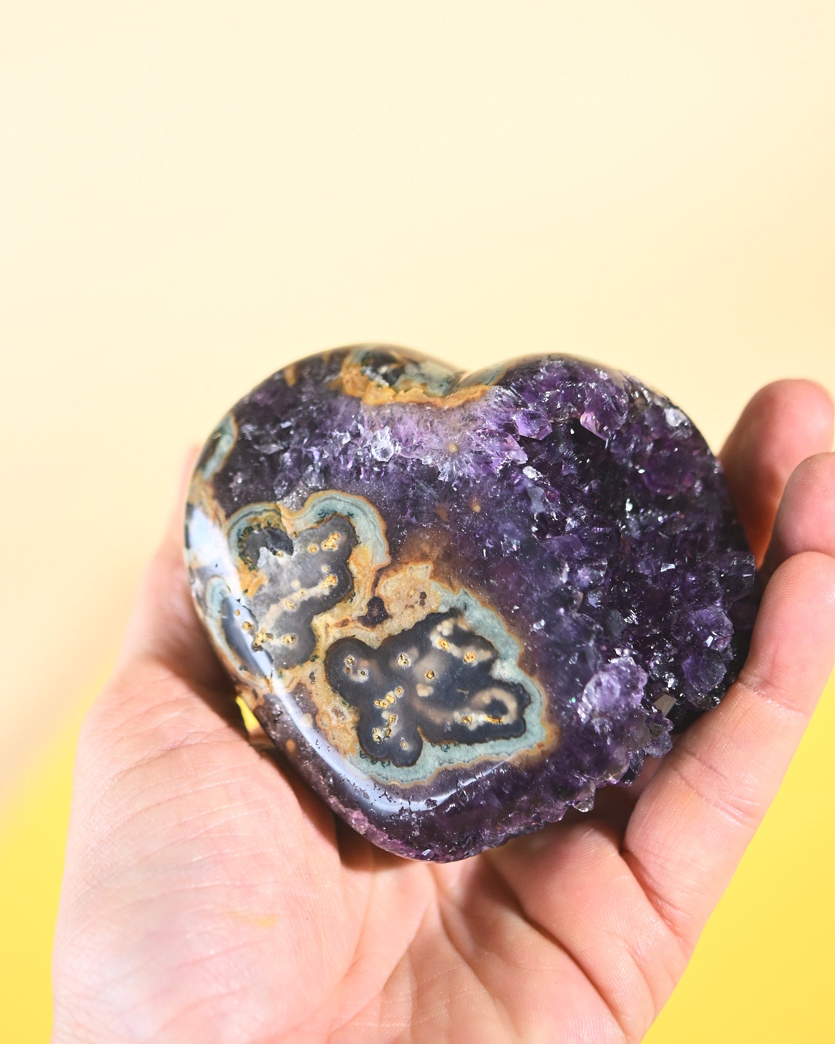 Amethyst Geode Heart