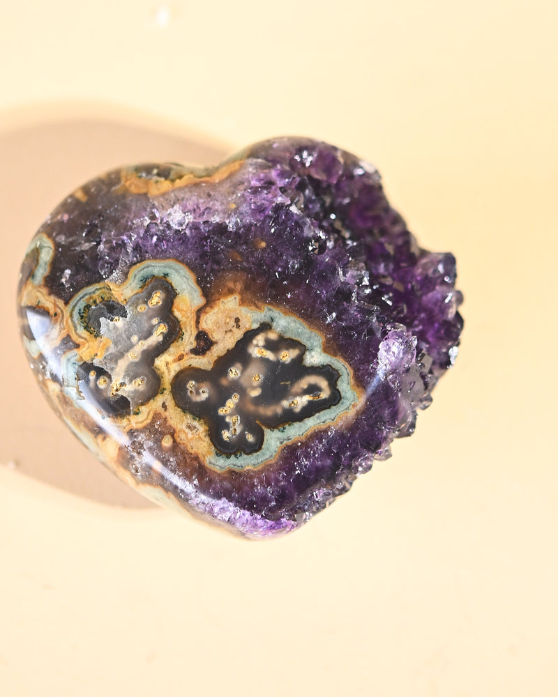 Amethyst Geode Heart