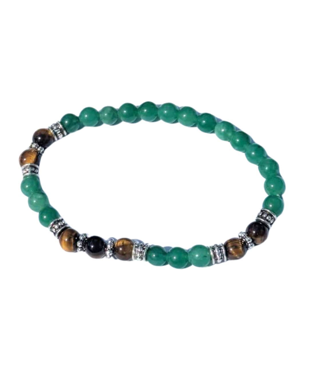 Green Aventurine & Tiger’s Eye Bracelet – LUCK