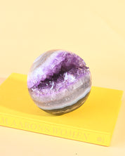Amethyst Geode Sphere 9lbs - natural amethyst crystal sphere for sale at Crystals.com