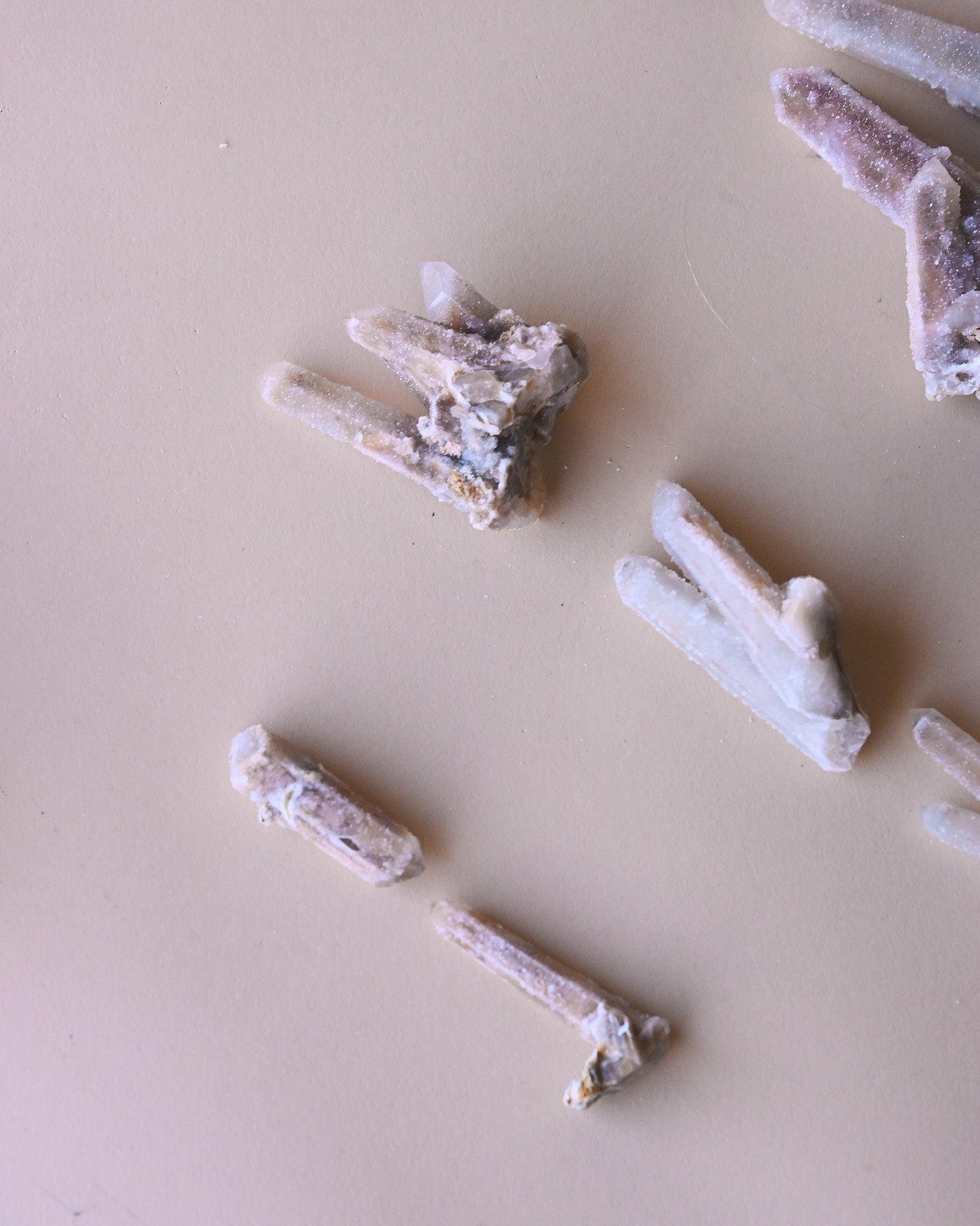 Witches Finger Quartz – South Africa - clear quartz crystal rough natural close up detail