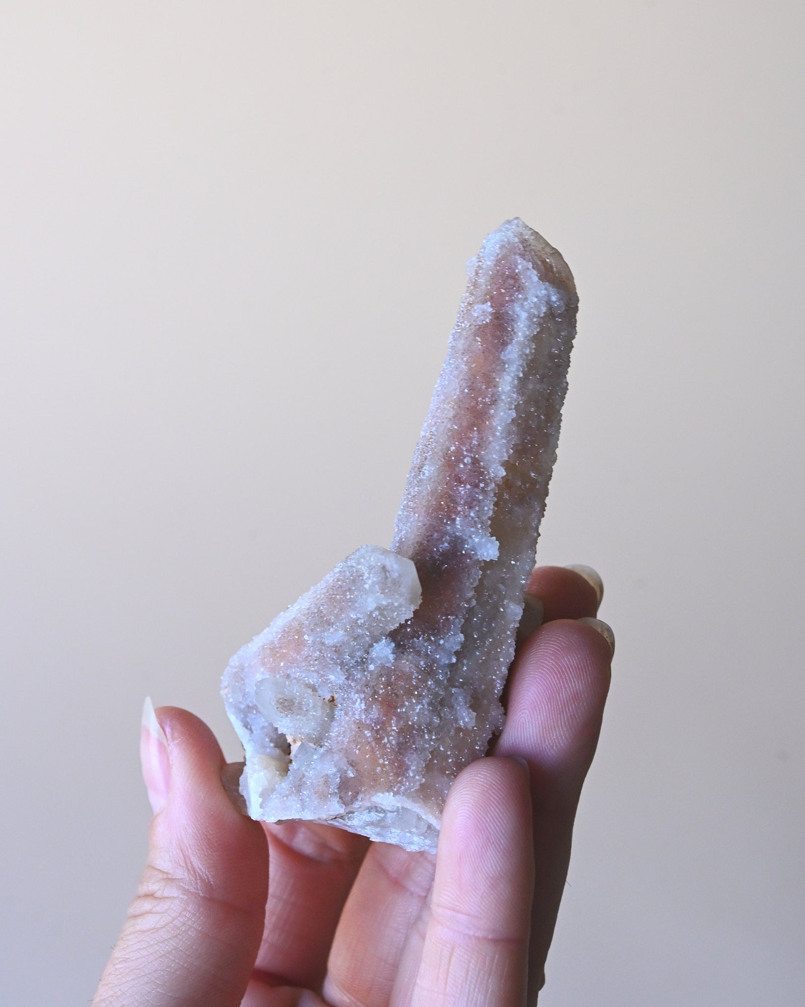 Witches Finger Quartz – South Africa - clear quartz crystal rough natural styled in home
