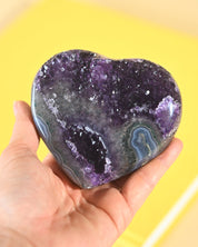 Amethyst Geode Heart