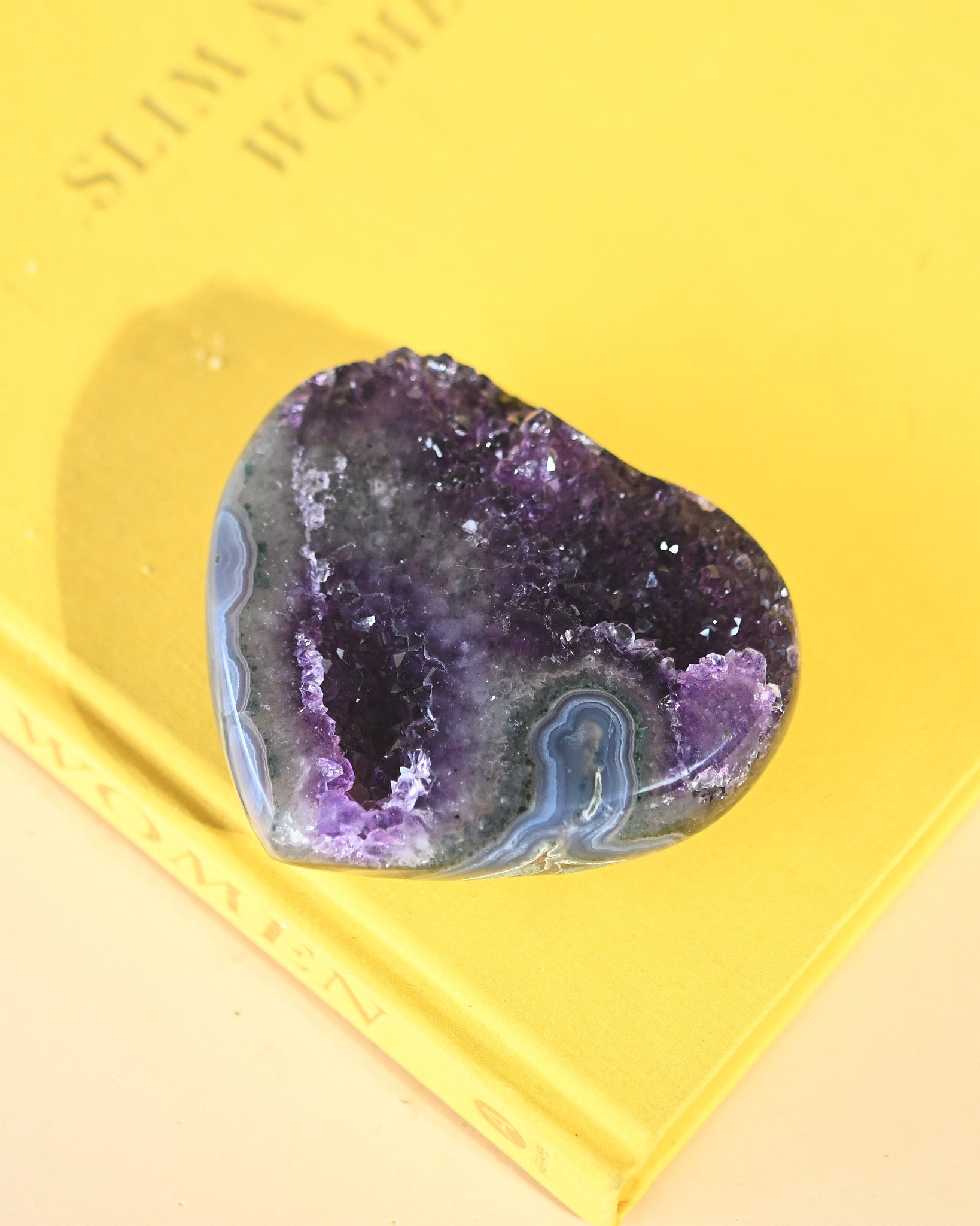 Amethyst Geode Heart