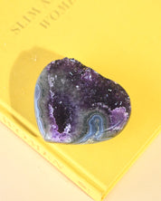 Amethyst Geode Heart