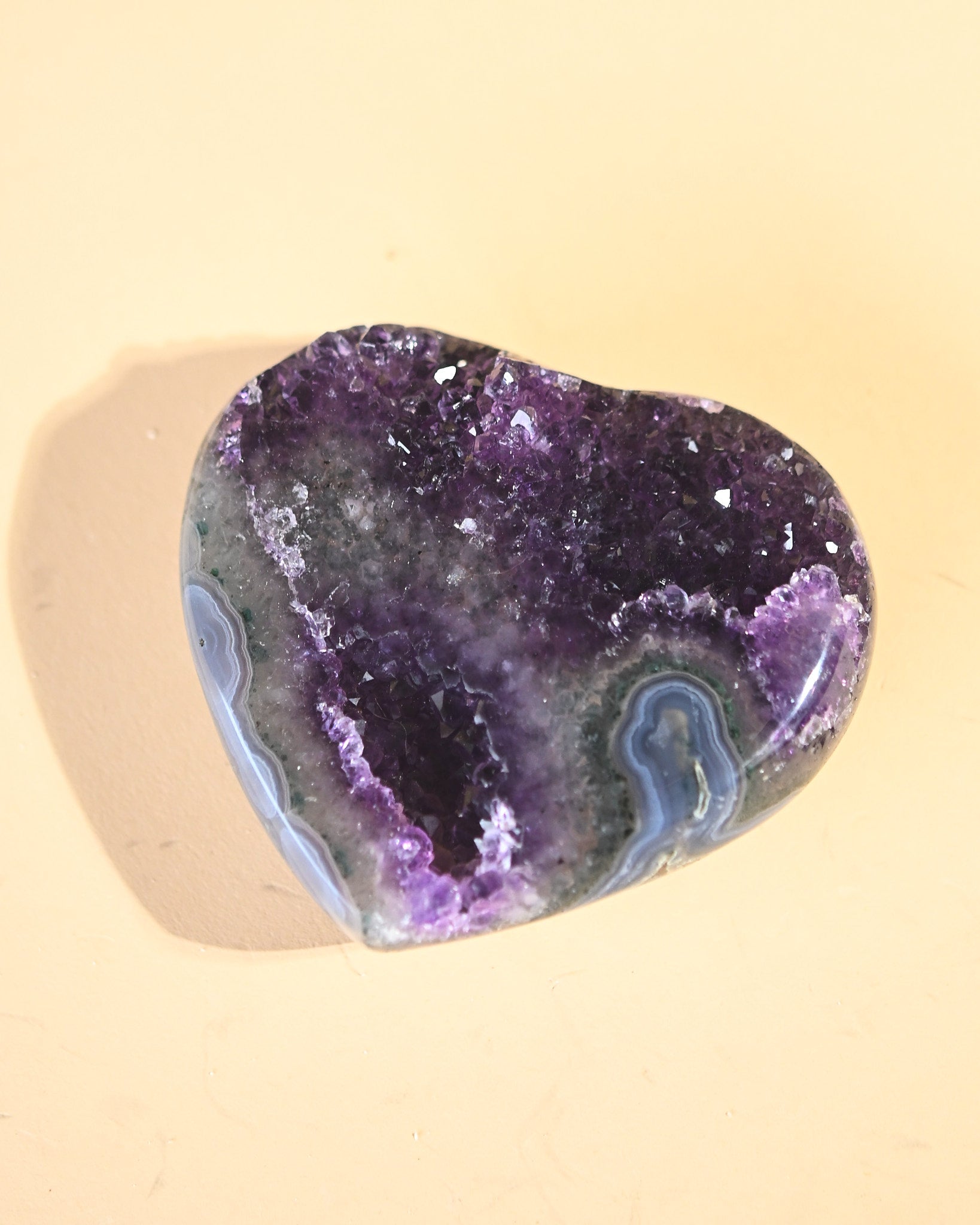 Amethyst Geode Heart