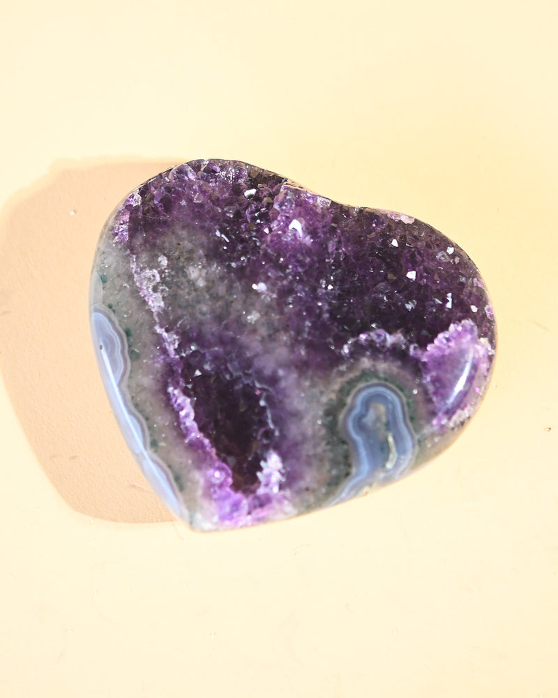 Amethyst Geode Heart