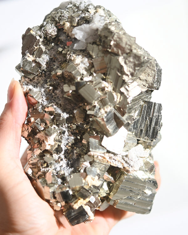 Pyrite Crystal Cluster 4.3lbs