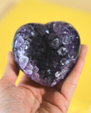 Amethyst Geode Heart