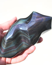 Rainbow Obsidian Abstract Freeform 4in