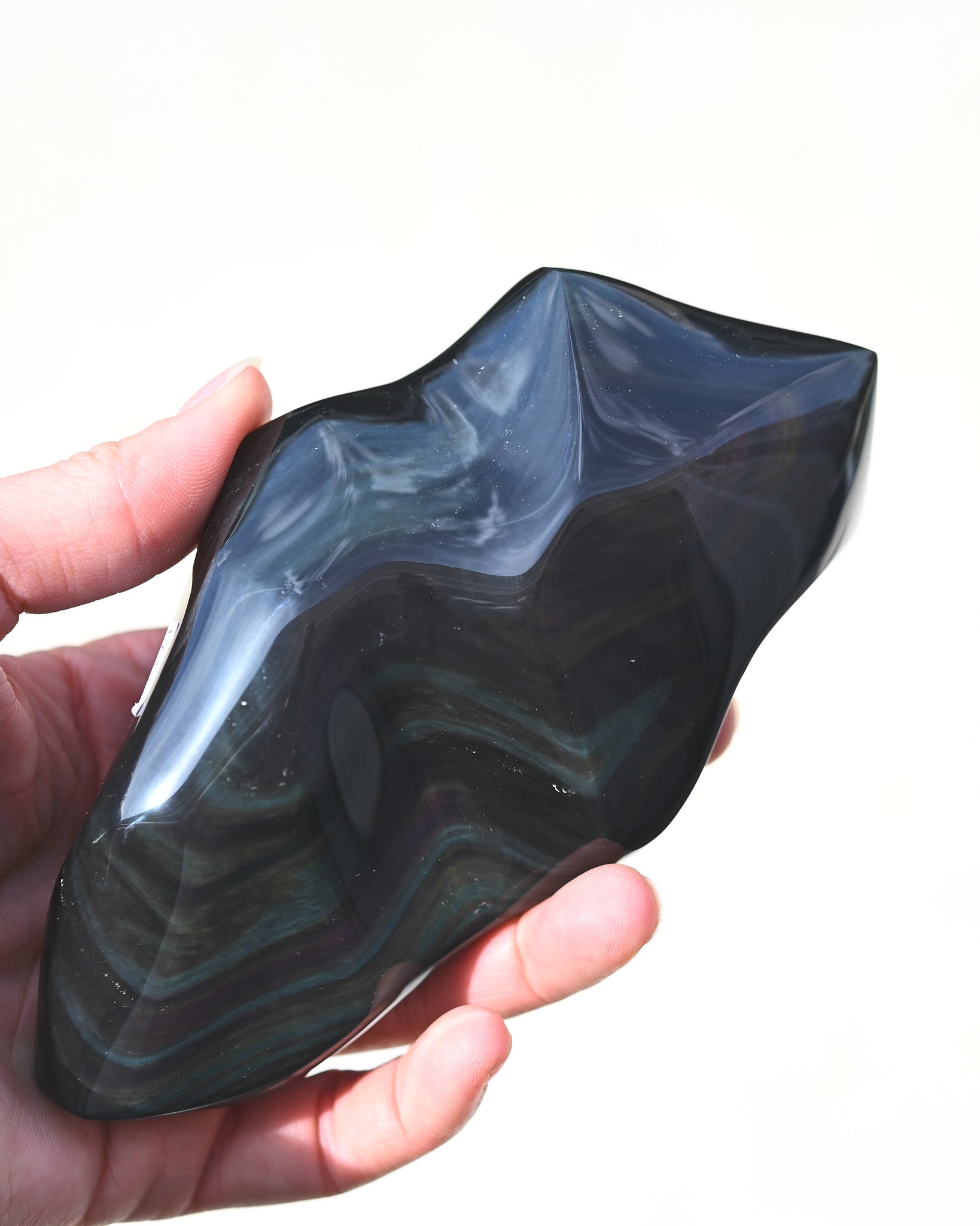 Rainbow Obsidian Abstract Freeform 4in