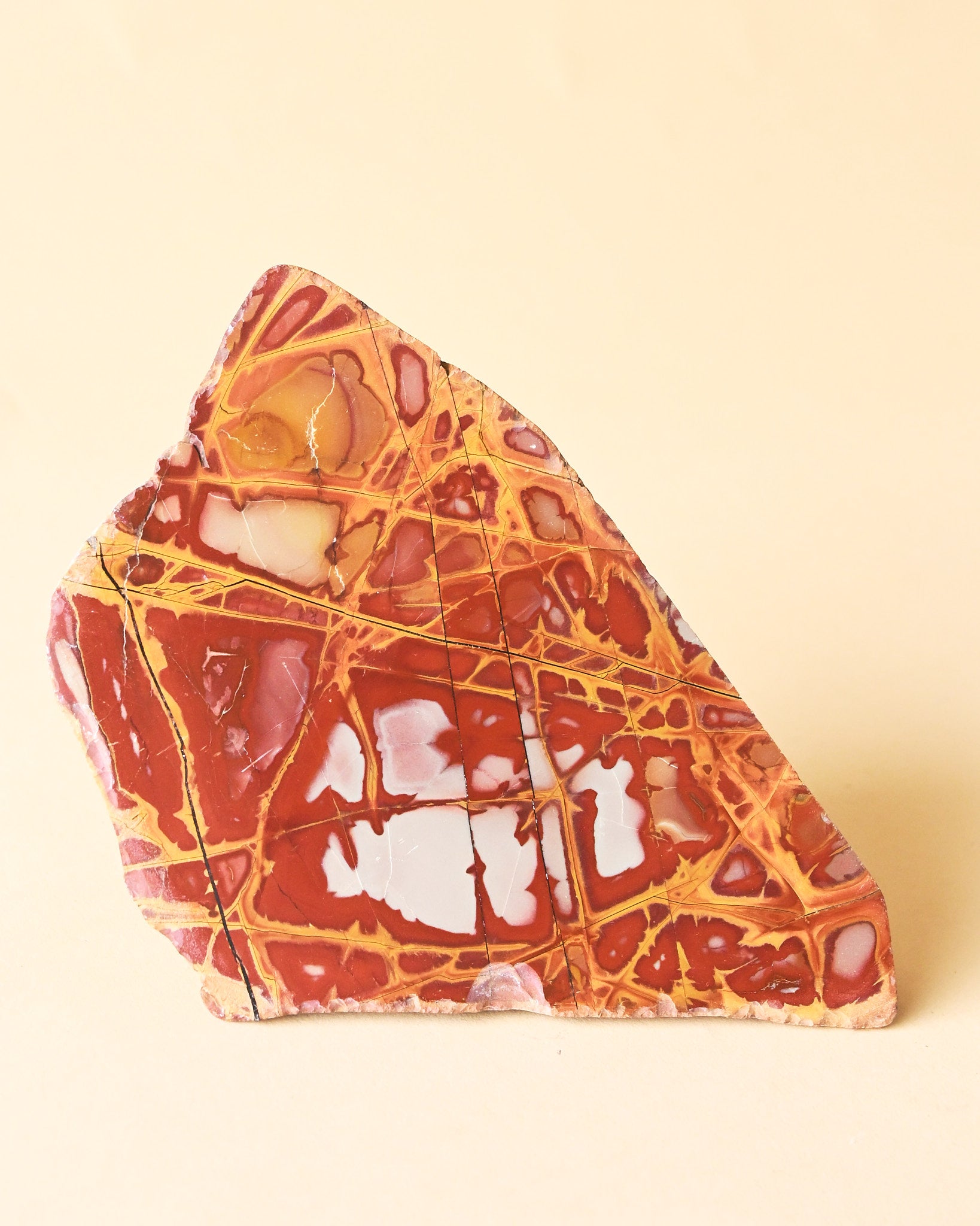 Noreena Jasper Slab | Australia - jasper crystal polished slab scale view
