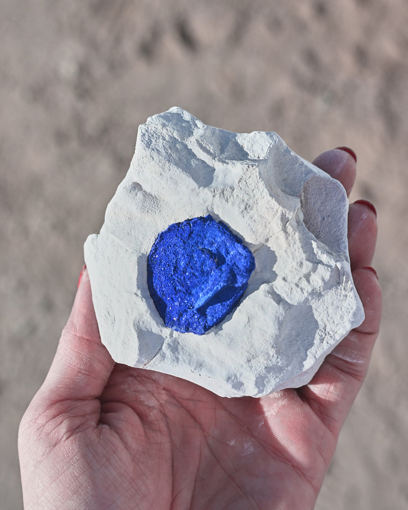 Rare Azurite Sun Specimen