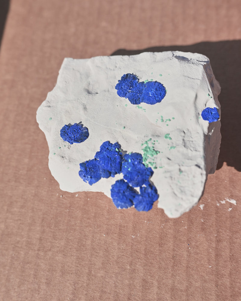 Rare Azurite Sun + Malachite specimen