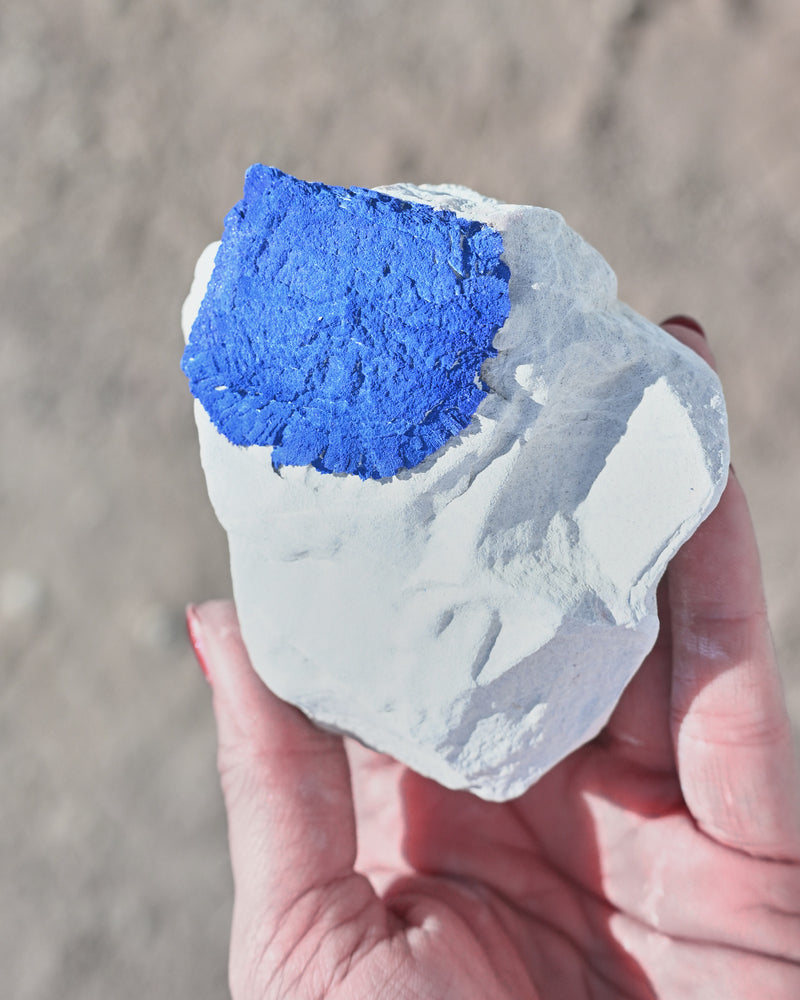 Rare Azurite Sun specimen