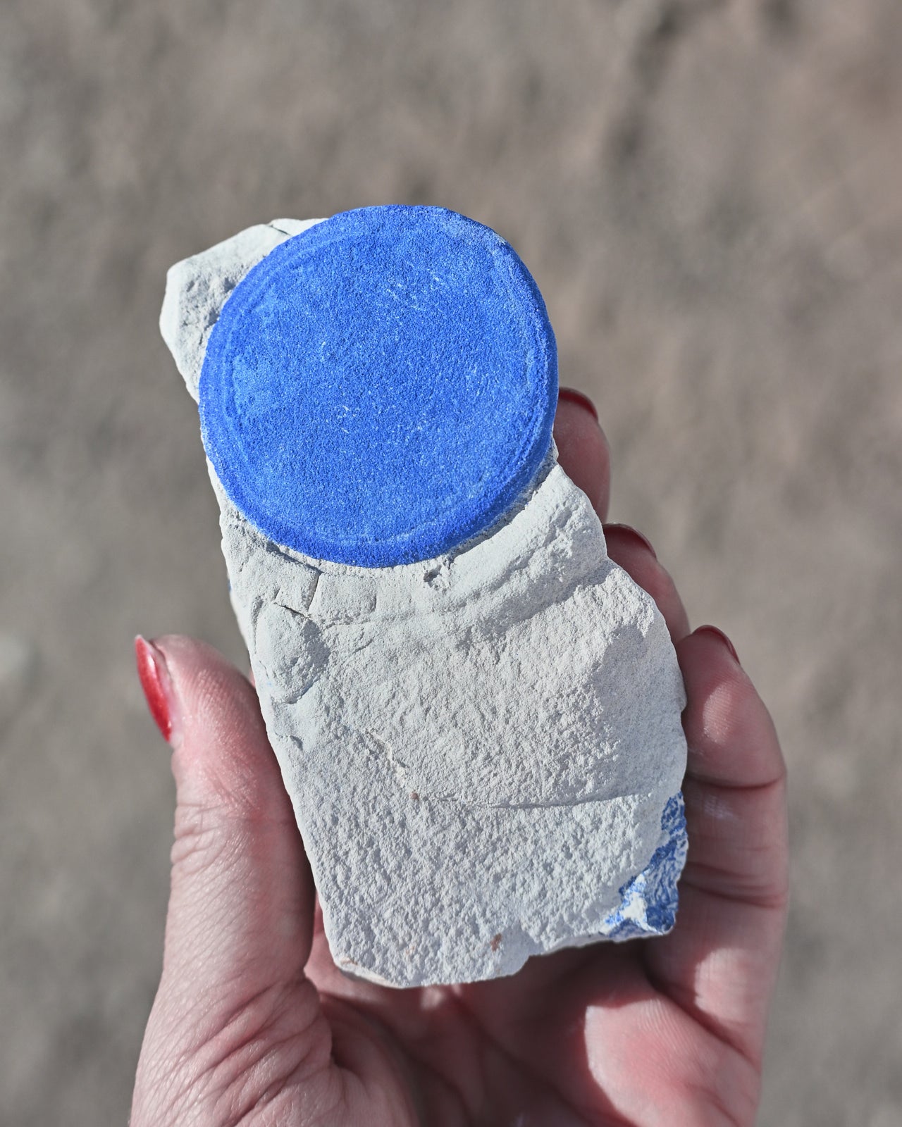 Rare Azurite Sun specimen