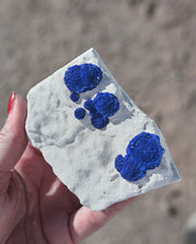 Rare Azurite Sun specimen