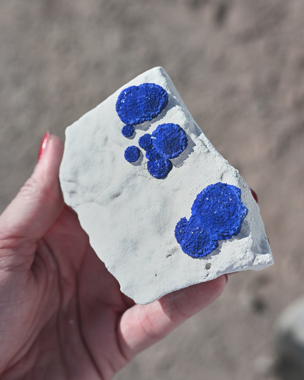 Rare Azurite Sun specimen