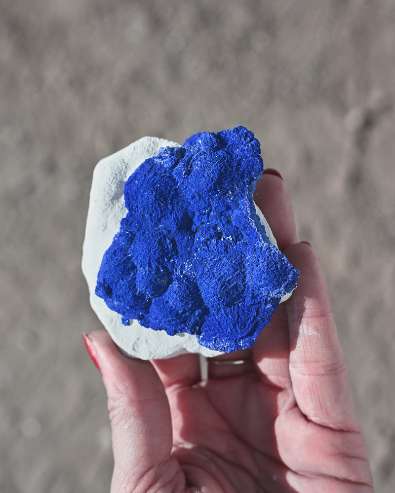 Rare Azurite Sun specimen