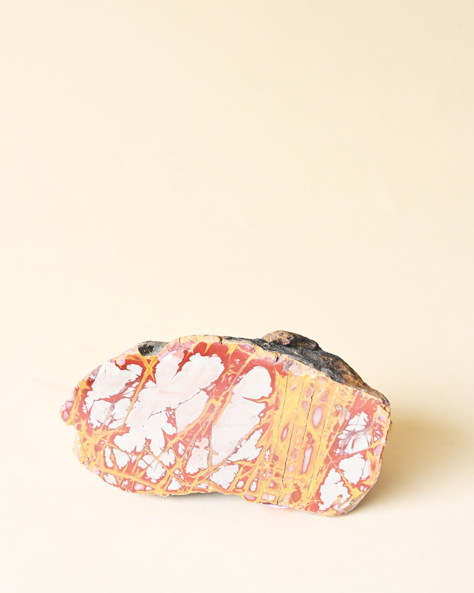 Noreena Jasper Slab – Australia No. 657 - jasper crystal polished slab side view