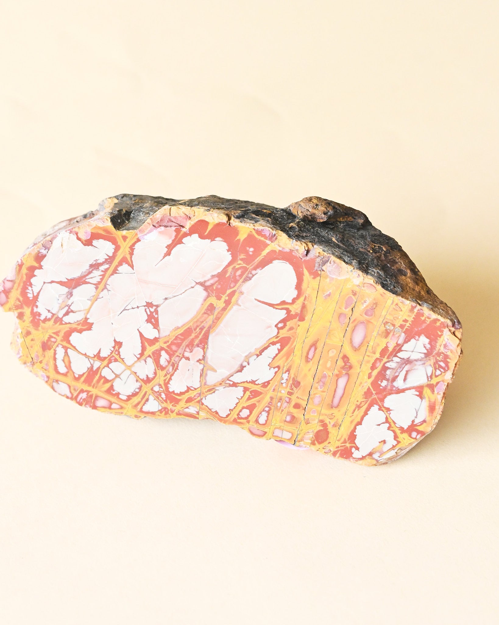 Noreena Jasper Slab – Australia No. 657 - jasper crystal polished slab in natural light