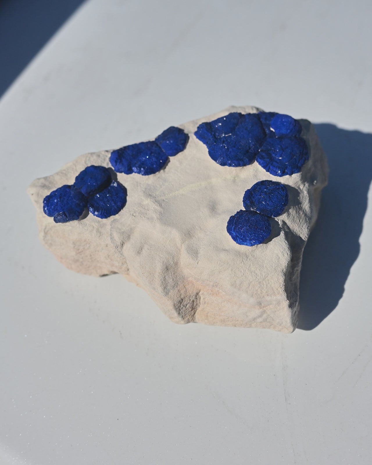 Rare Azurite Sun specimen