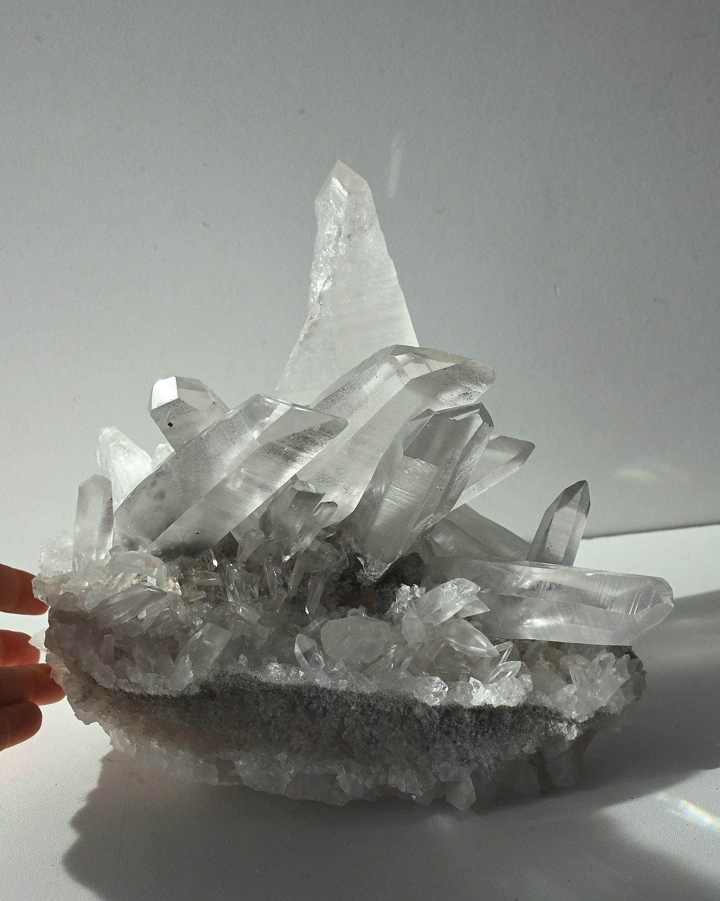 Clear Quartz Druzy Cluster 5.72kg side view