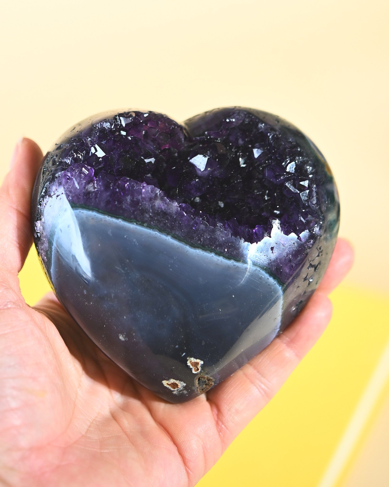 Amethyst Geode Heart