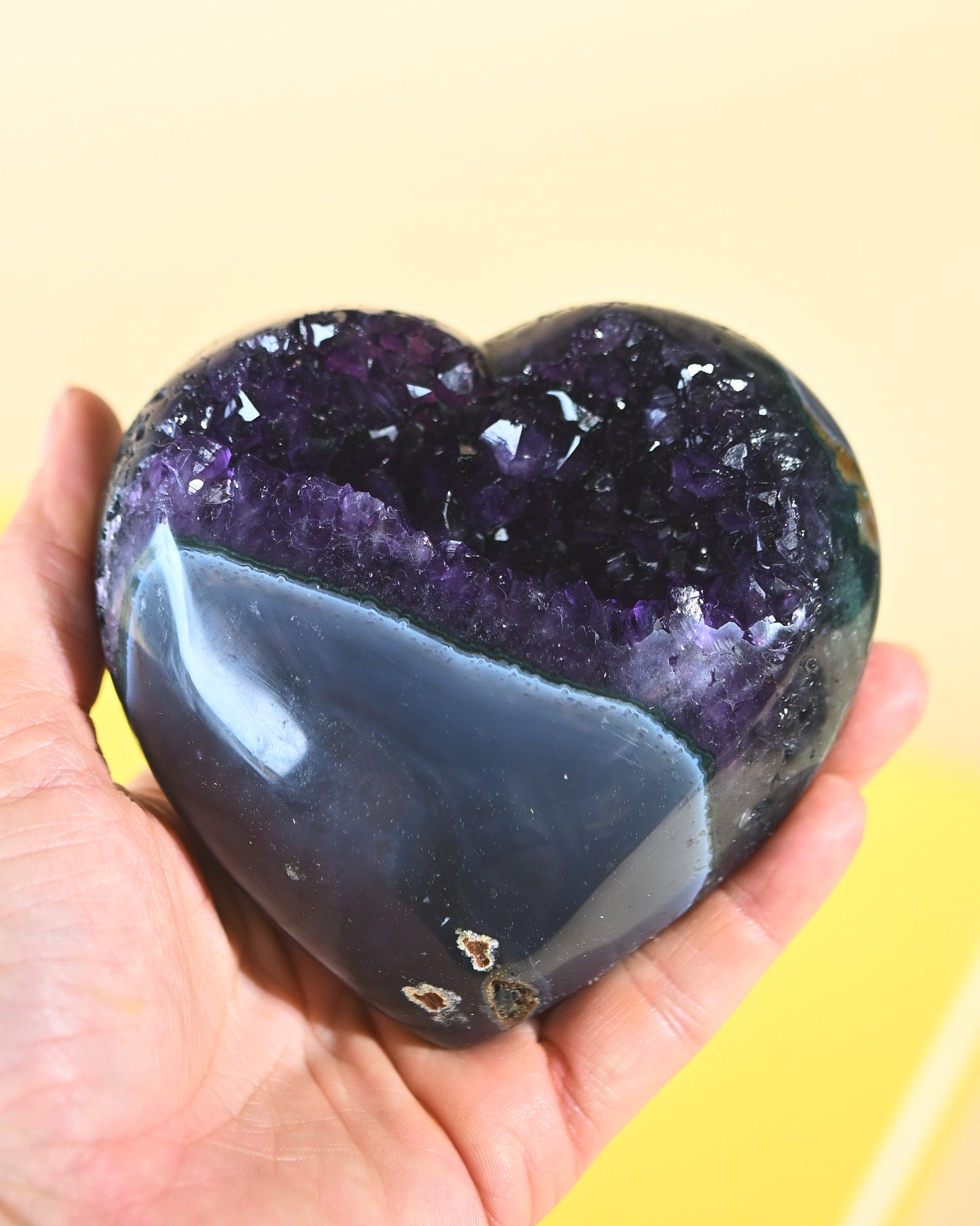 Amethyst Geode Heart