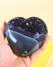 Amethyst Geode Heart
