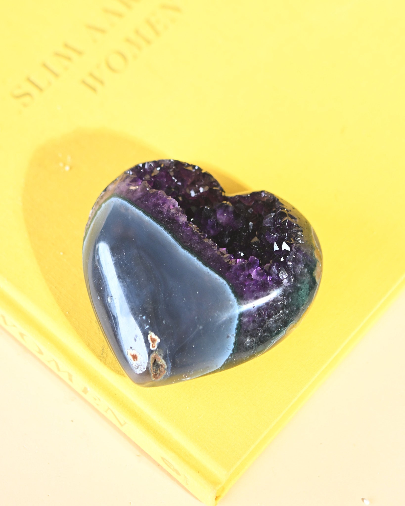 Amethyst Geode Heart