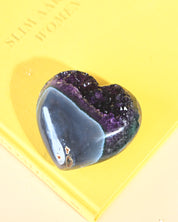 Amethyst Geode Heart
