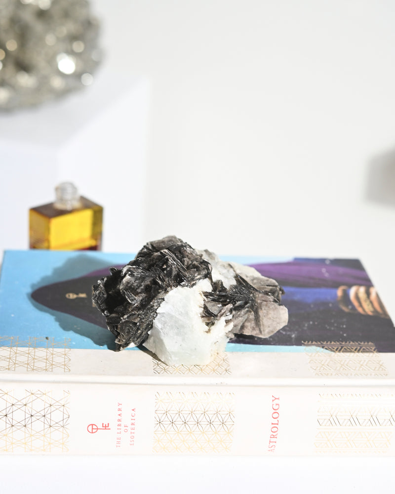 Muscovite + Aquamaine Rough 4in