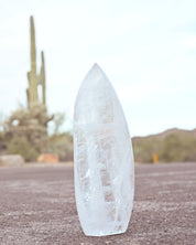 Large Clear Quartz Flame – Brazil 8.8lbs - clear quartz crystal view 9