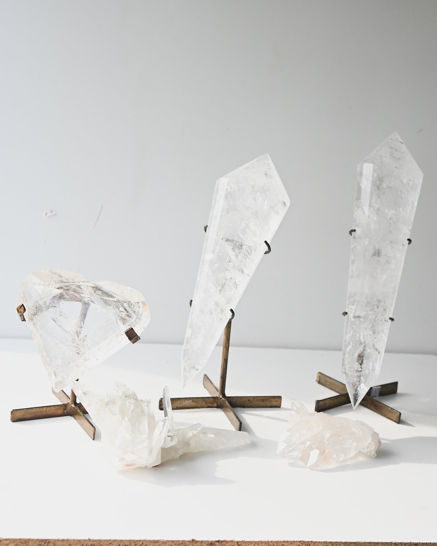 Clear Quartz Heart on Stand 3lbs